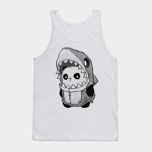 Panda Shark Photocopy Tank Top